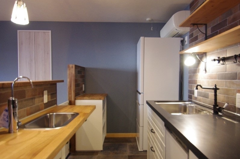 IKEAキッチンの食洗機パネル